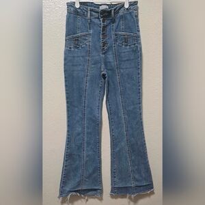 Cello retro  high waisted flare leg button up jeans SZ 7